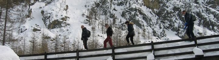 Promenade sur la neige à Cogne - Vallée d'Aoste