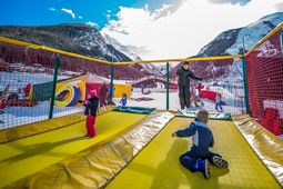 Tappeti elastici dello Snow Park di Cogne - Valle d'Aosta
