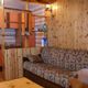 Living area with kitchenette at the apartment Grauson in Cogne