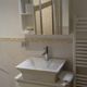 Salle de bain de l'appartement Camosci à Cogne